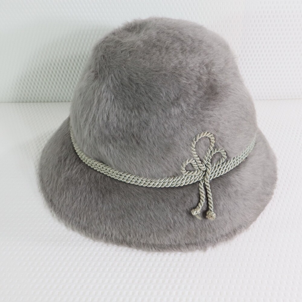 Vintage Fritz Mayr Innsbruck Austrian Tyrolean Alpine Wool Fur Winter Hat 56